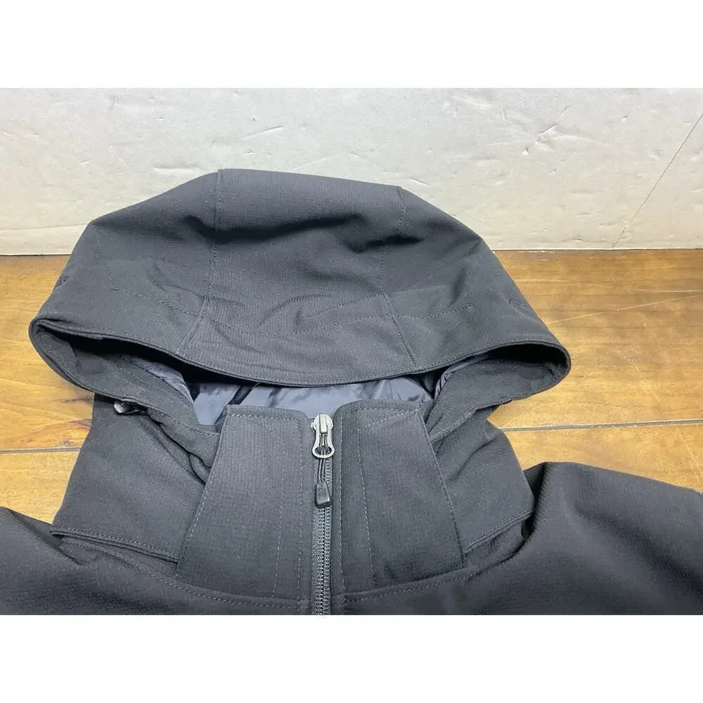 The North Face Jacket Mens Small Black Hooded Insulated PrimaLoft Softshell